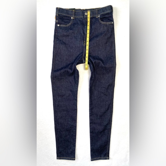 Dr. Denim Women's Moxy Pyke Blue Raw Super Skinny Sky High Jeans Size XL NWT - Picture 12 of 13